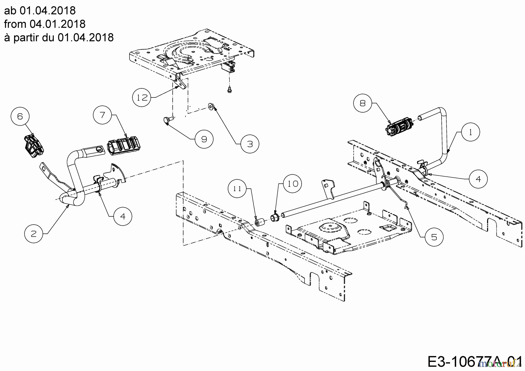  Greenbase Rasentraktoren V 162 C 13A8A1KF618 (2020) Pedale ab 01.04.2018