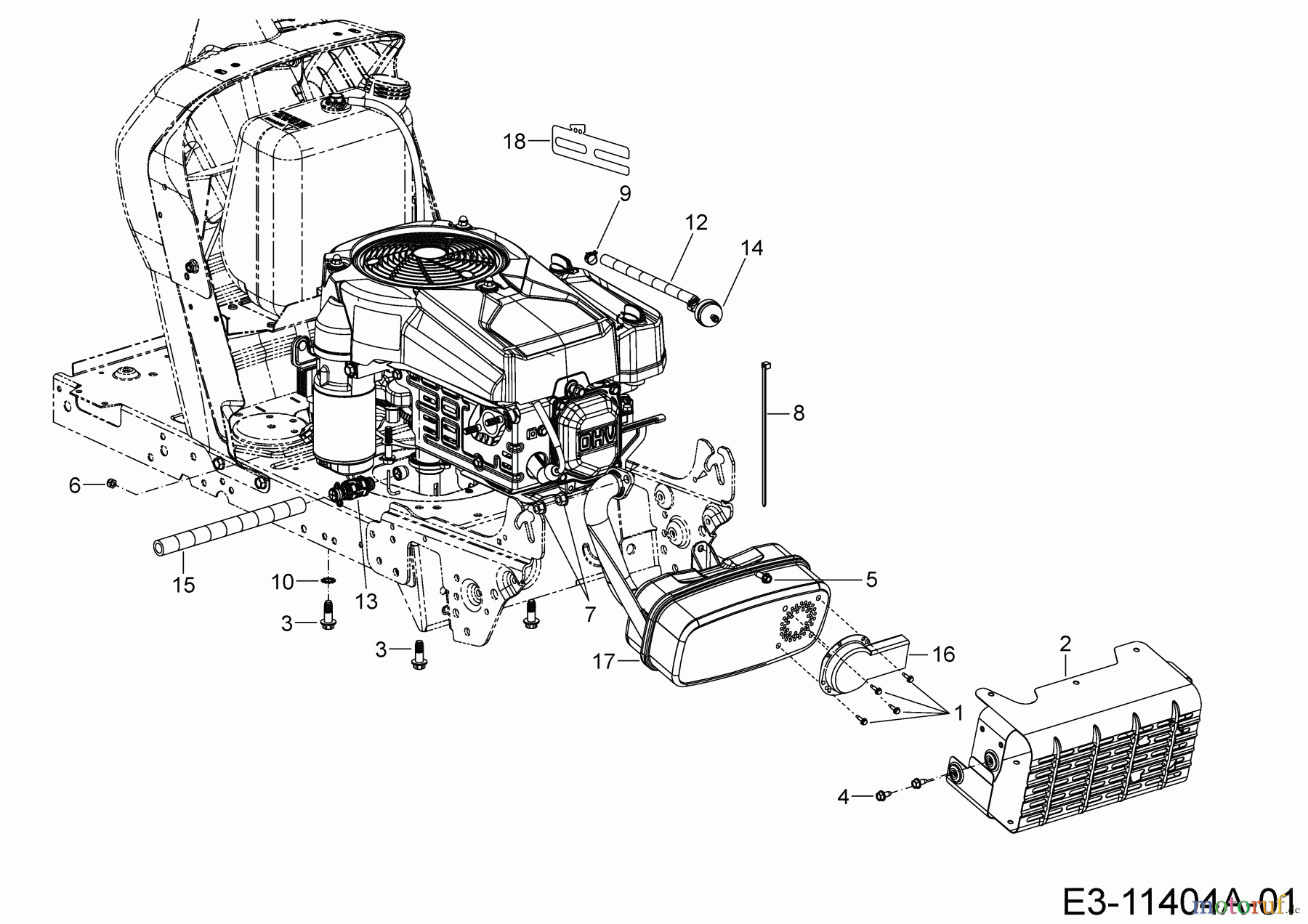  Tigara Rasentraktoren TG 15/96 HE 13AB79KF649 (2020) Motorzubehör