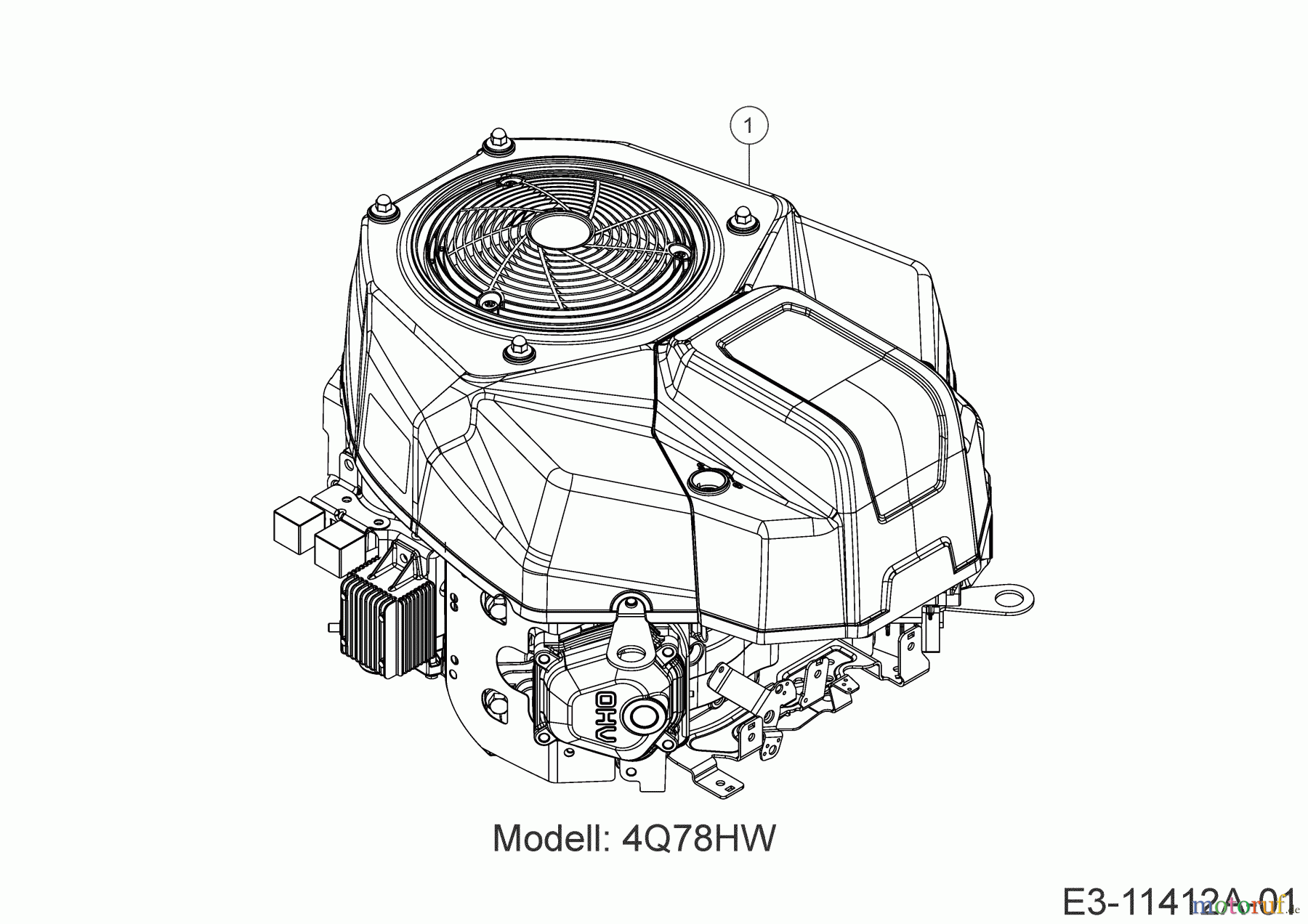 Black Edition Rasentraktoren 220-105 TWIN H 13AJ71MN615  (2020) Motor
