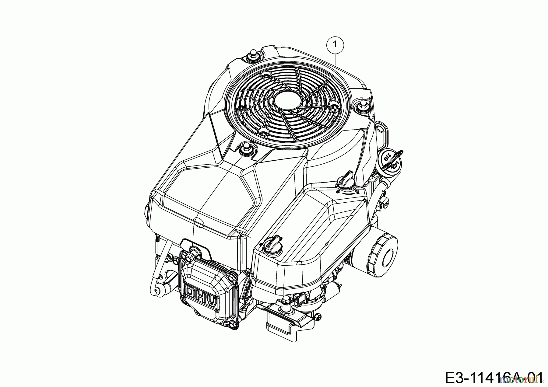  Tigara Rasentraktoren TG 15/96 HE 13AB79KF649 (2020) Motor