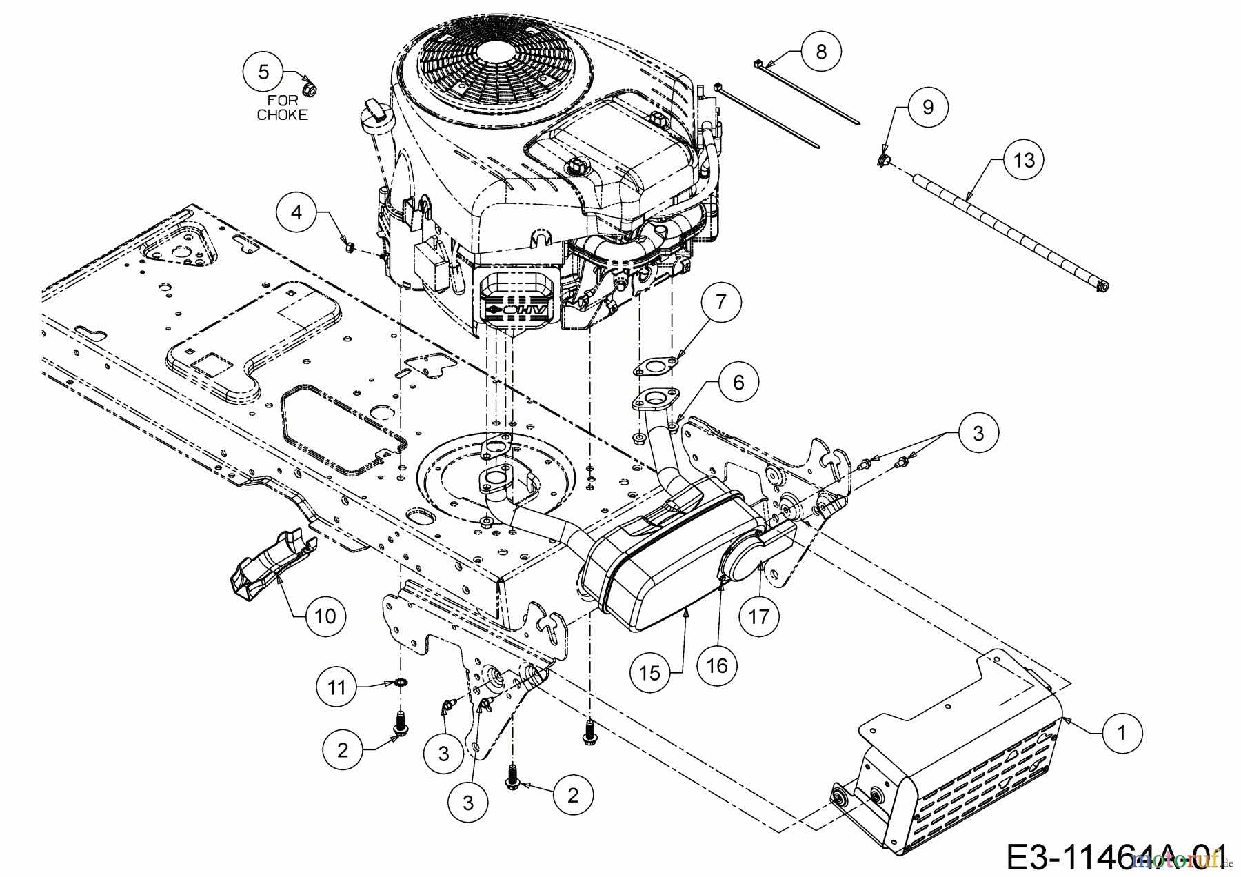  MTD Rasentraktoren LE 180/92 H 13IT71KE676  (2020) Motorzubehör