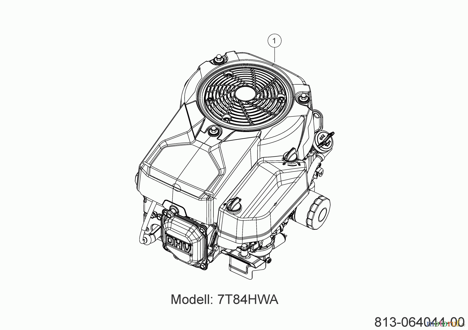  MTD Rasentraktoren MTD 92 13B7765E600 (2021) Motor