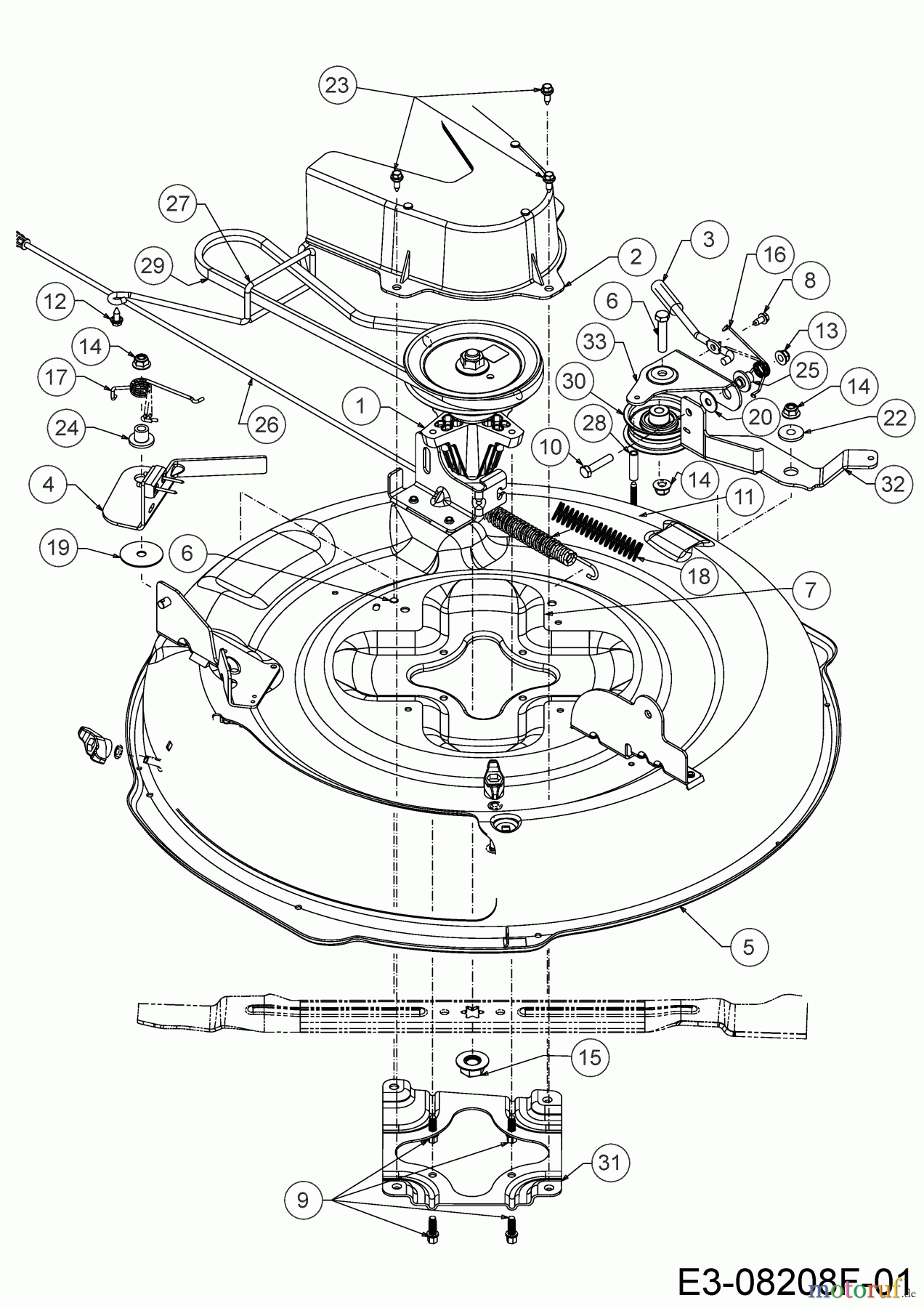 Helington Rasentraktoren H 76 SM 13B726JD686 (2021) Mähwerk D (30
