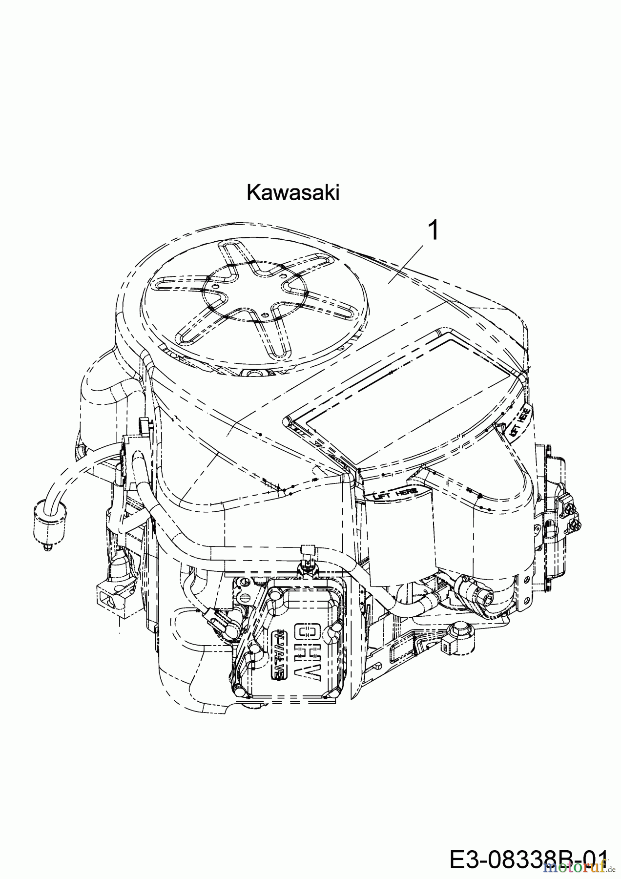  Black Edition Rasentraktoren 285-106 TWIN KHTRAC 13AFA5KR615  (2021) Motor Kawasaki