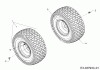 Cub Cadet LT2 NS96 13AB79DF603 (2020) Listas de piezas de repuesto y dibujos Rear wheels