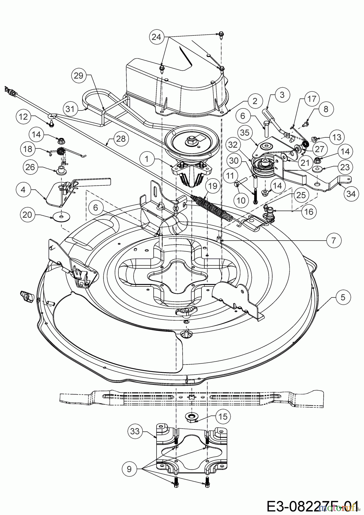  Cub Cadet Rasentraktoren LR1 MS76 13B726JD603 (2020) Mähwerk D (30