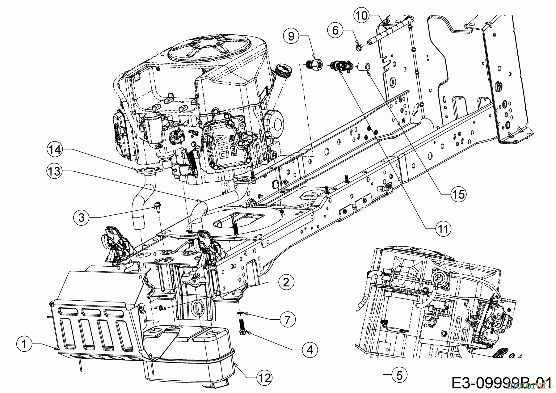  Cub Cadet Rasentraktoren XT2 PS107 13AGA1CS603  (2020) Motorzubehör