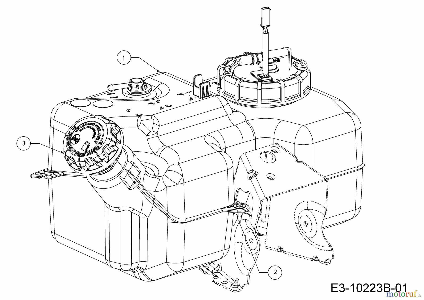  Cub Cadet Rasentraktoren XT2 PS117I 13BZA1CN603  (2020) Tank