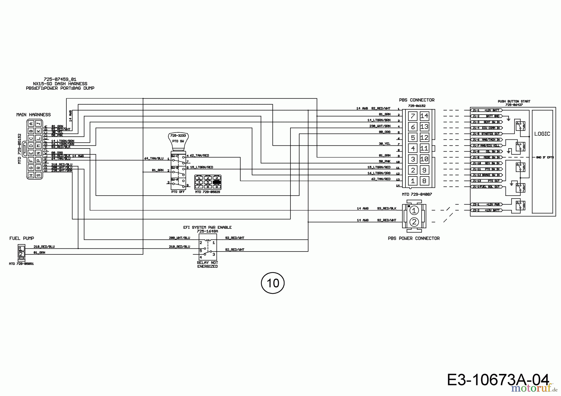  Cub Cadet Rasentraktoren XT2 PS117I 13BZA1CN603  (2019) Schaltplan Elektromagnetkupplung