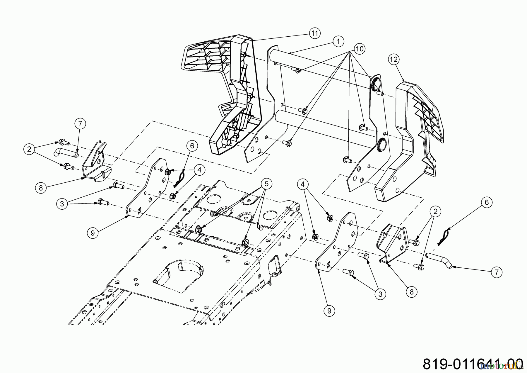  Cub Cadet Rasentraktoren XT3 QR106 13AFA5TR603 (2023) Stoßstange