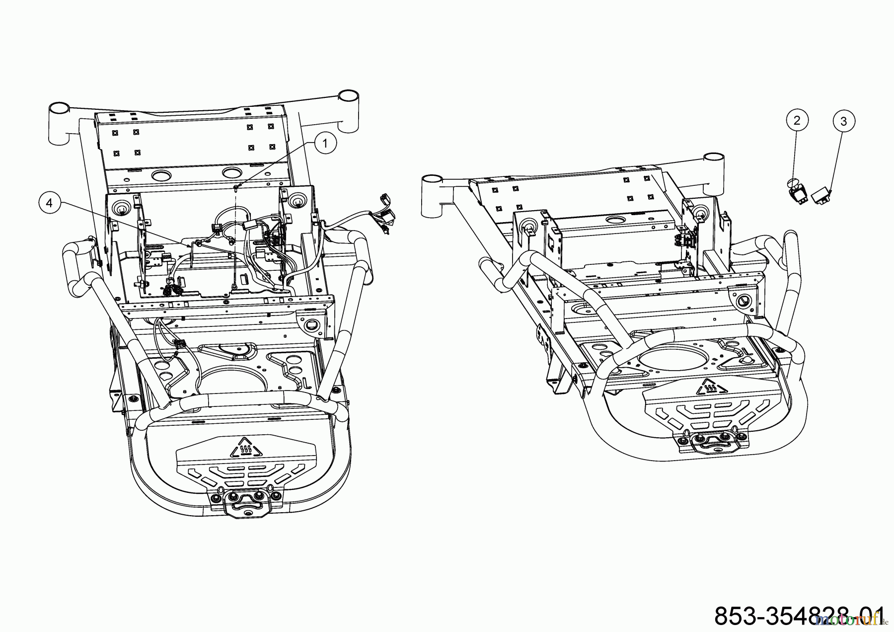  Cub Cadet Zero Turn XZ5 L107 17BAEACS603 (2022) Elektroteile