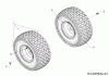 Cub Cadet LT3 PS107 13BJ79DG603 (2021) Listas de piezas de repuesto y dibujos Rear wheels