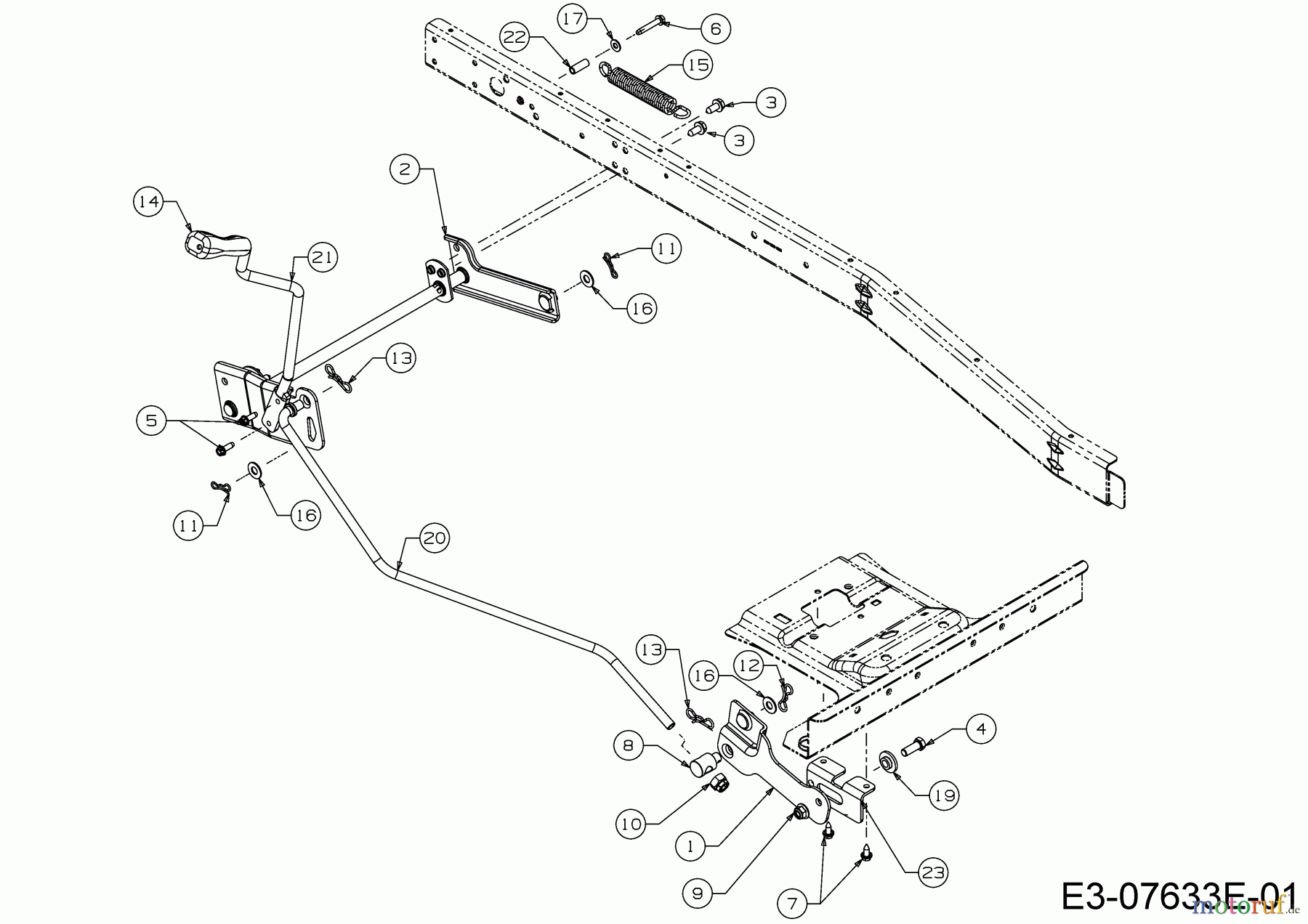  Cub Cadet Rasentraktoren LR2 MS76 13A721JD603 (2021) Mähwerksaushebung