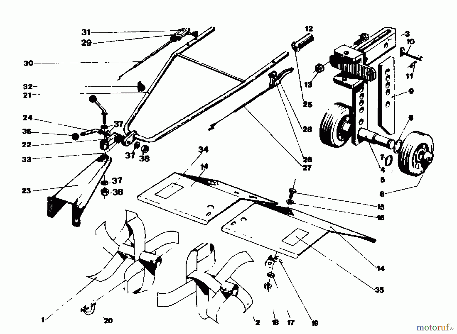  Gutbrod Motorhacken MB 60-30 07511.07  (1985) Grundgerät