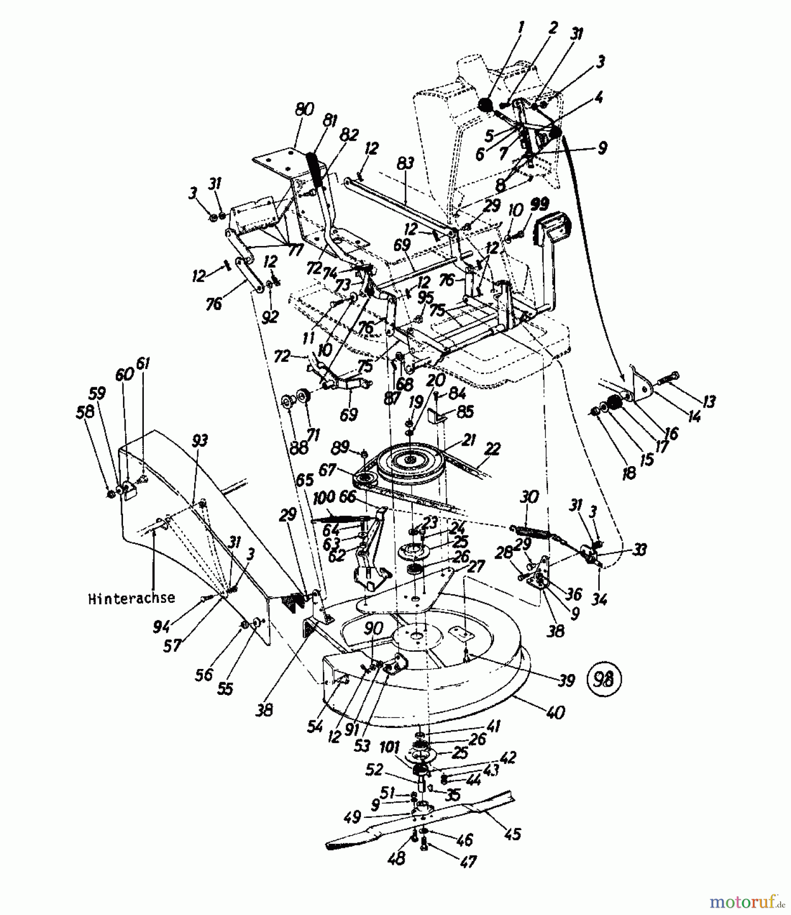  Novotrac Rasentraktoren NOVOTRAC 10 SL Classic 136-5280  (1986) Mähwerk 26