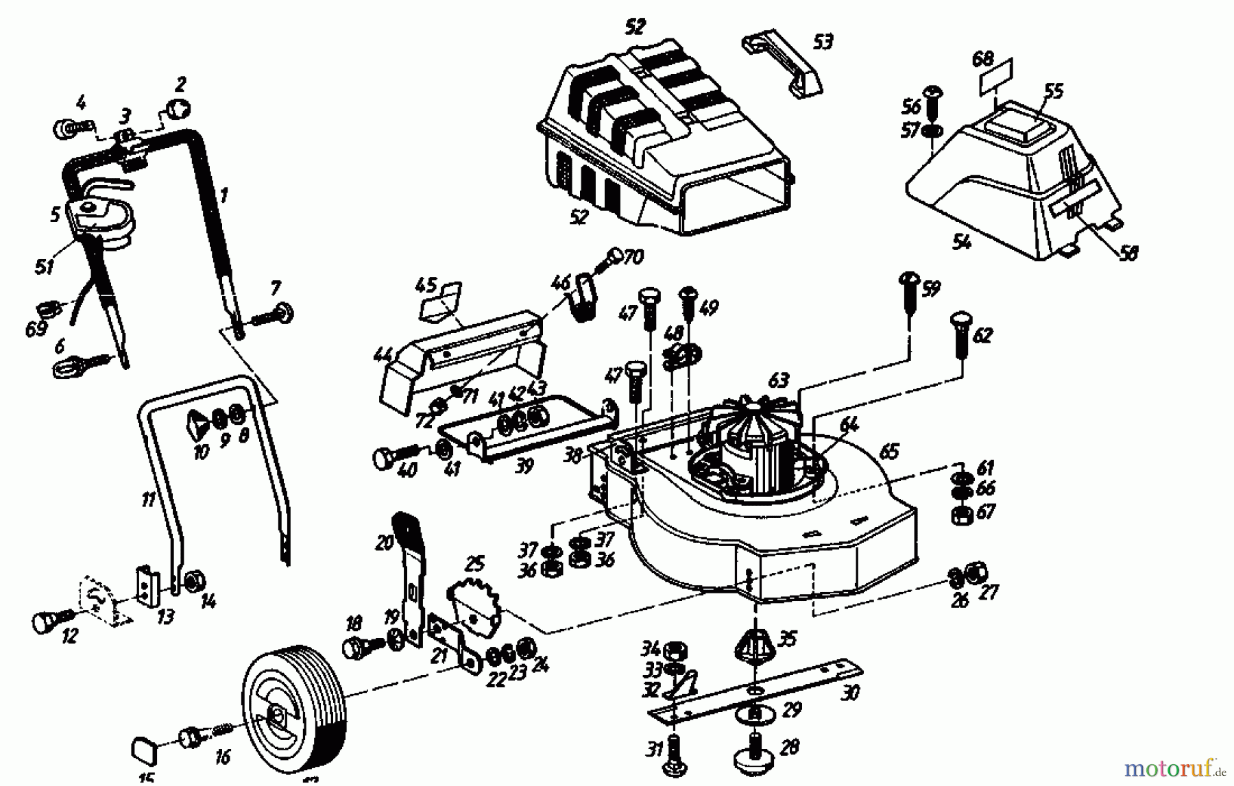  Golf Electric mower 335 HLE 02873.03  (1987) Basic machine