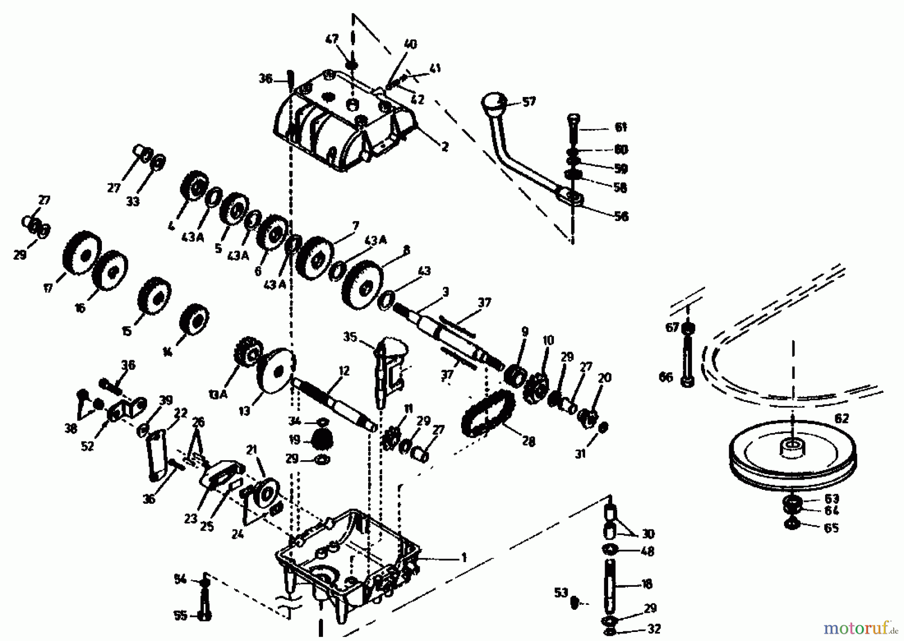  Golf Rasentraktoren 170 HD 4 02840.02  (1989) Getriebe