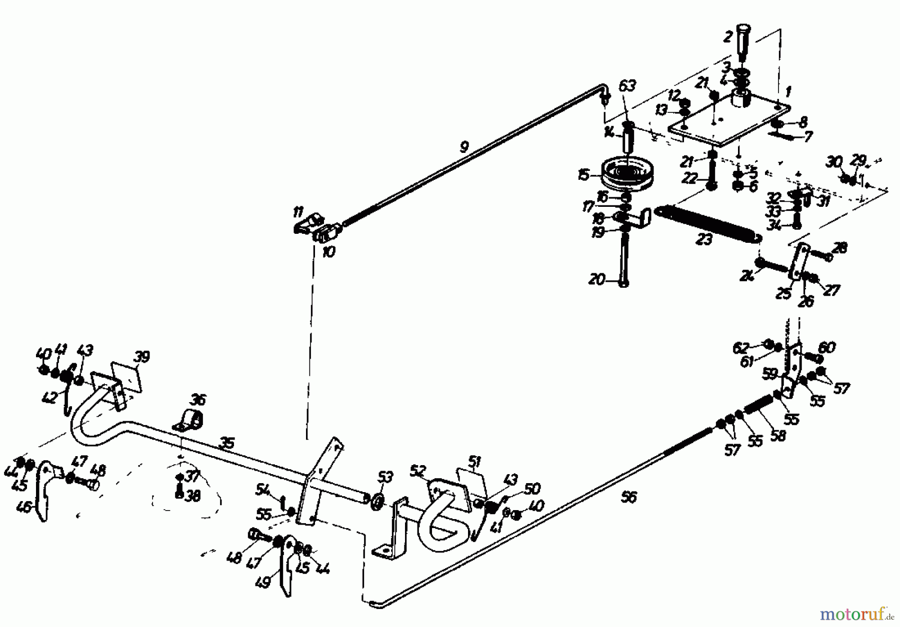  Gutbrod Rasentraktoren Sprint 1000 E 02840.04  (1989) Pedale
