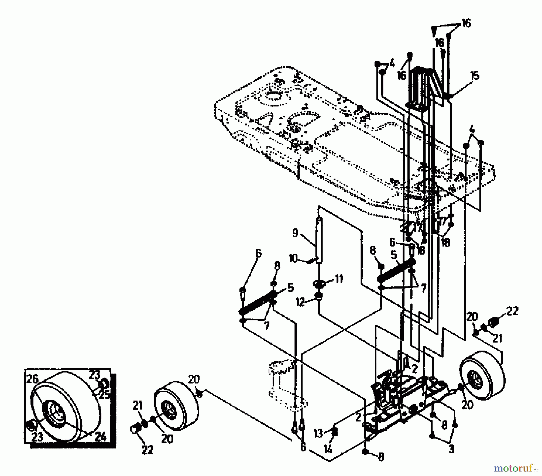  Gutbrod Rasentraktoren ASB 90-10 04015.01  (1991) Räder vorne 11x4