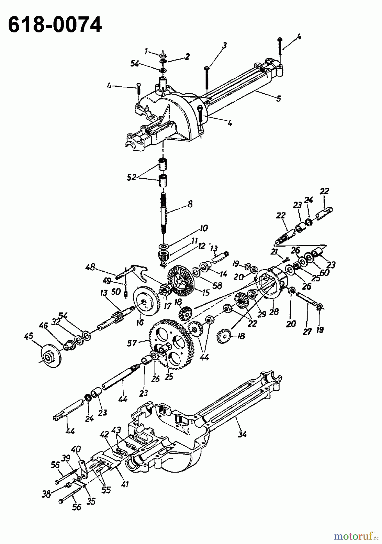  Raiffeisen Rasentraktoren 10/76 HN 134B560C628  (1994) Getriebe