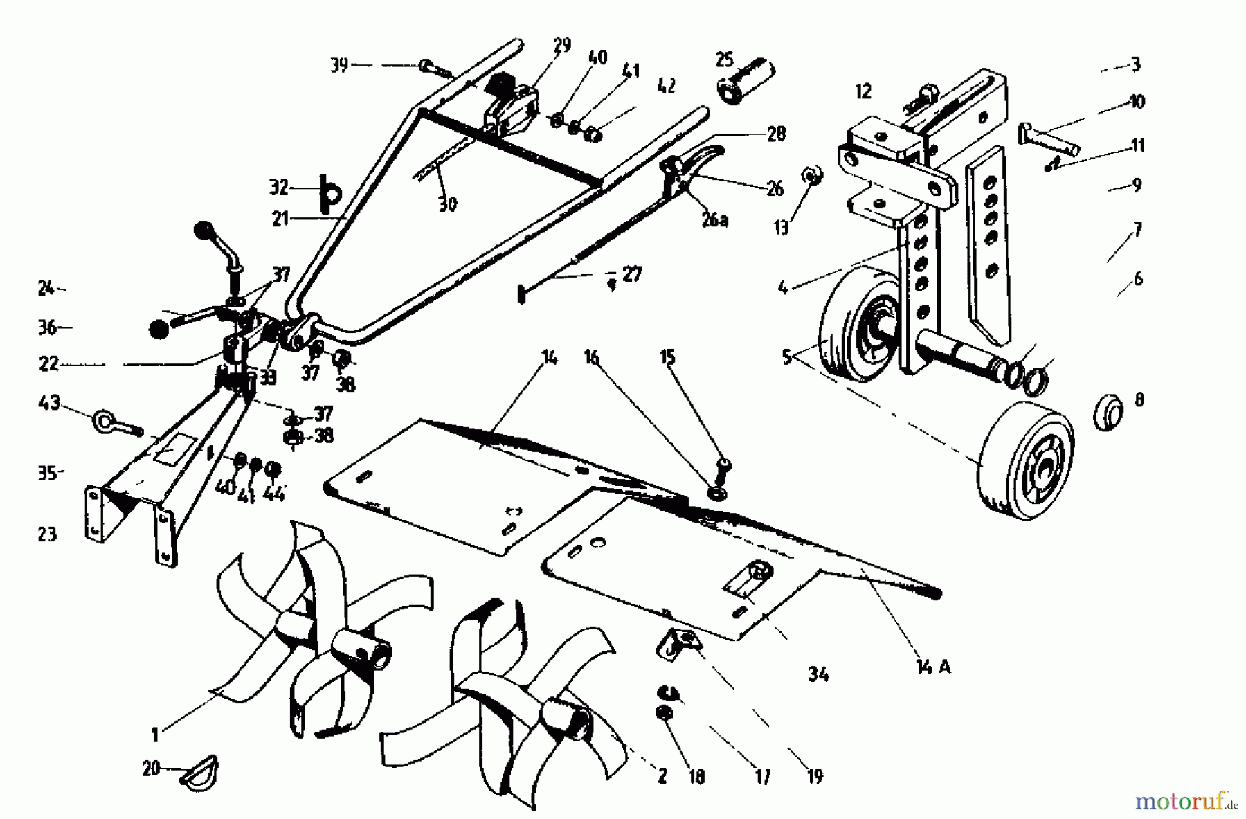 Golf Motorhacken 160 MS 4 07514.02 (1993) Hacksterne, Holm
