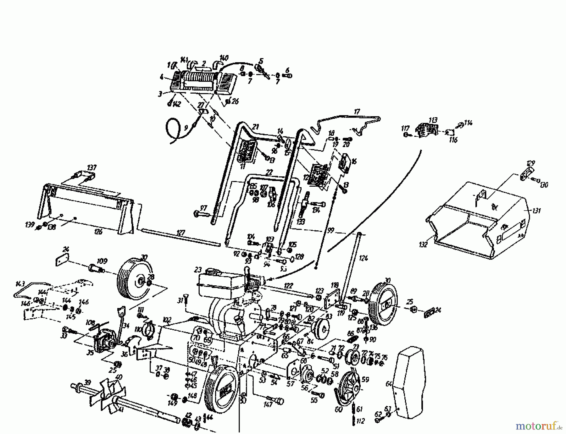  Gutbrod Motorvertikutierer MV 404 04010.01  (1993) Grundgerät