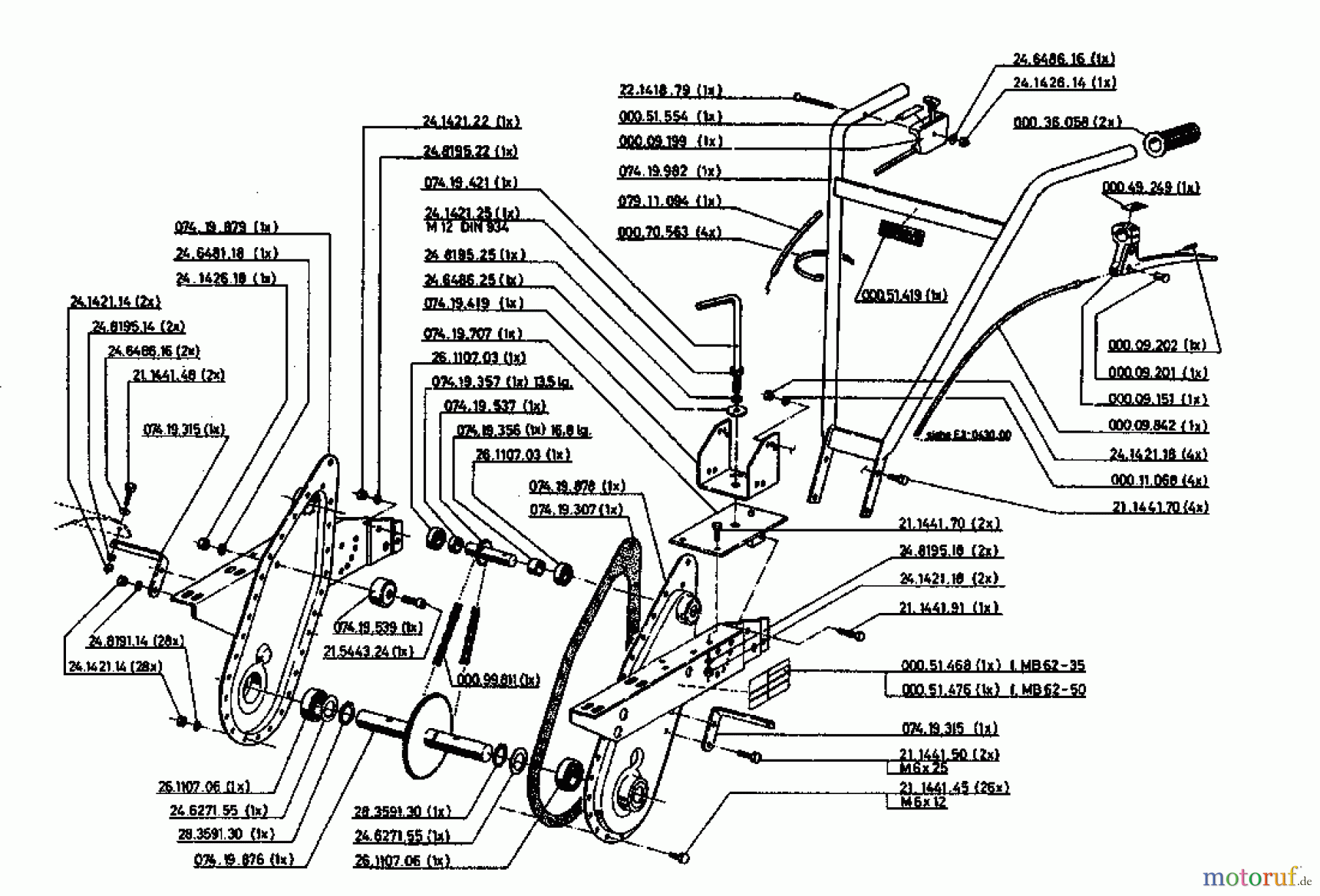  Gutbrod Motorhacken MB 62-35 07518.01  (1994) Grundgerät
