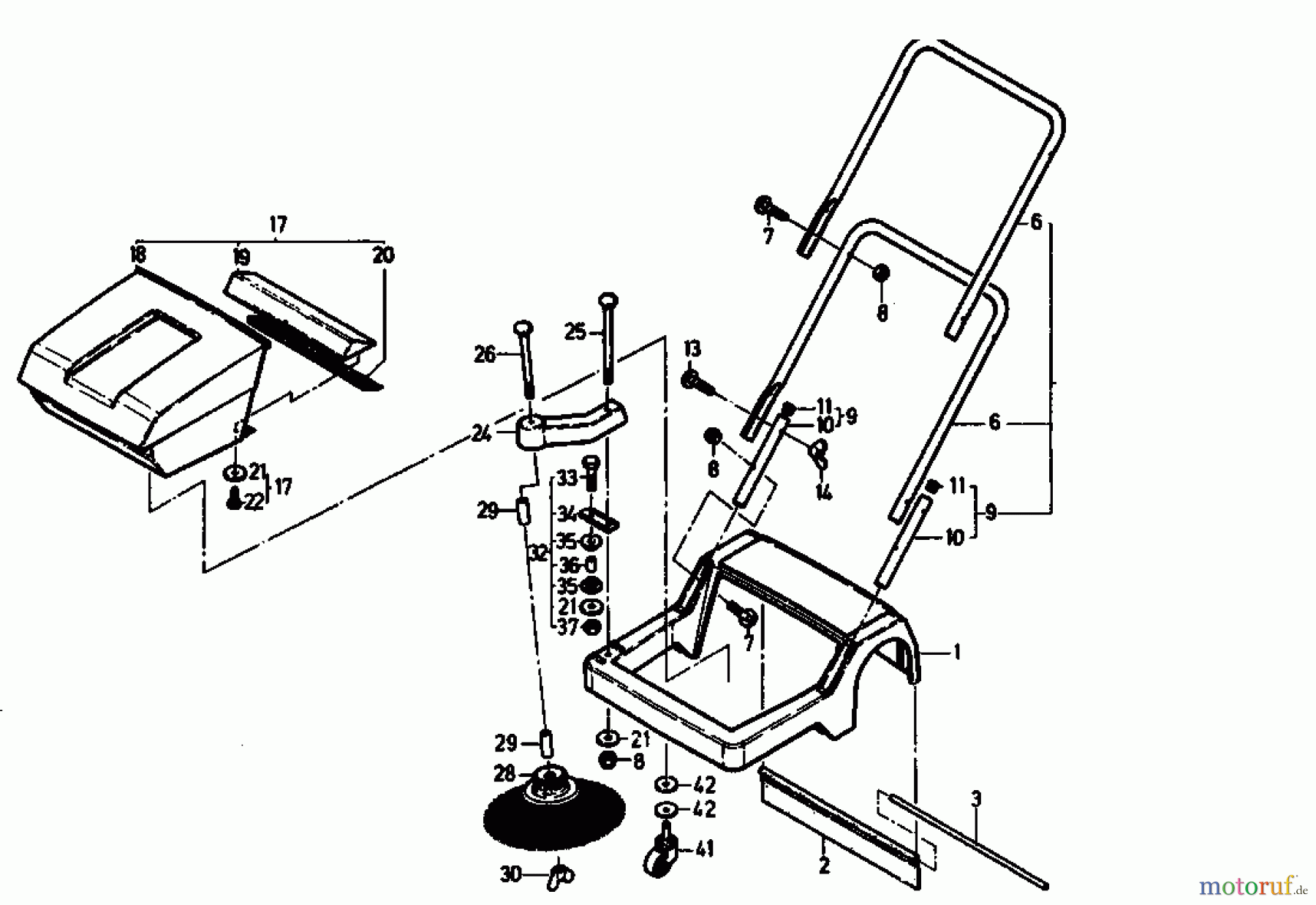  Gutbrod Handkehrmaschinen B 55 02067.04  (1994) Holm