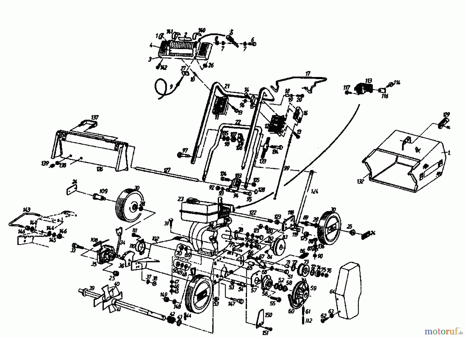  Gutbrod Motorvertikutierer MV 404 04010.01  (1994) Grundgerät