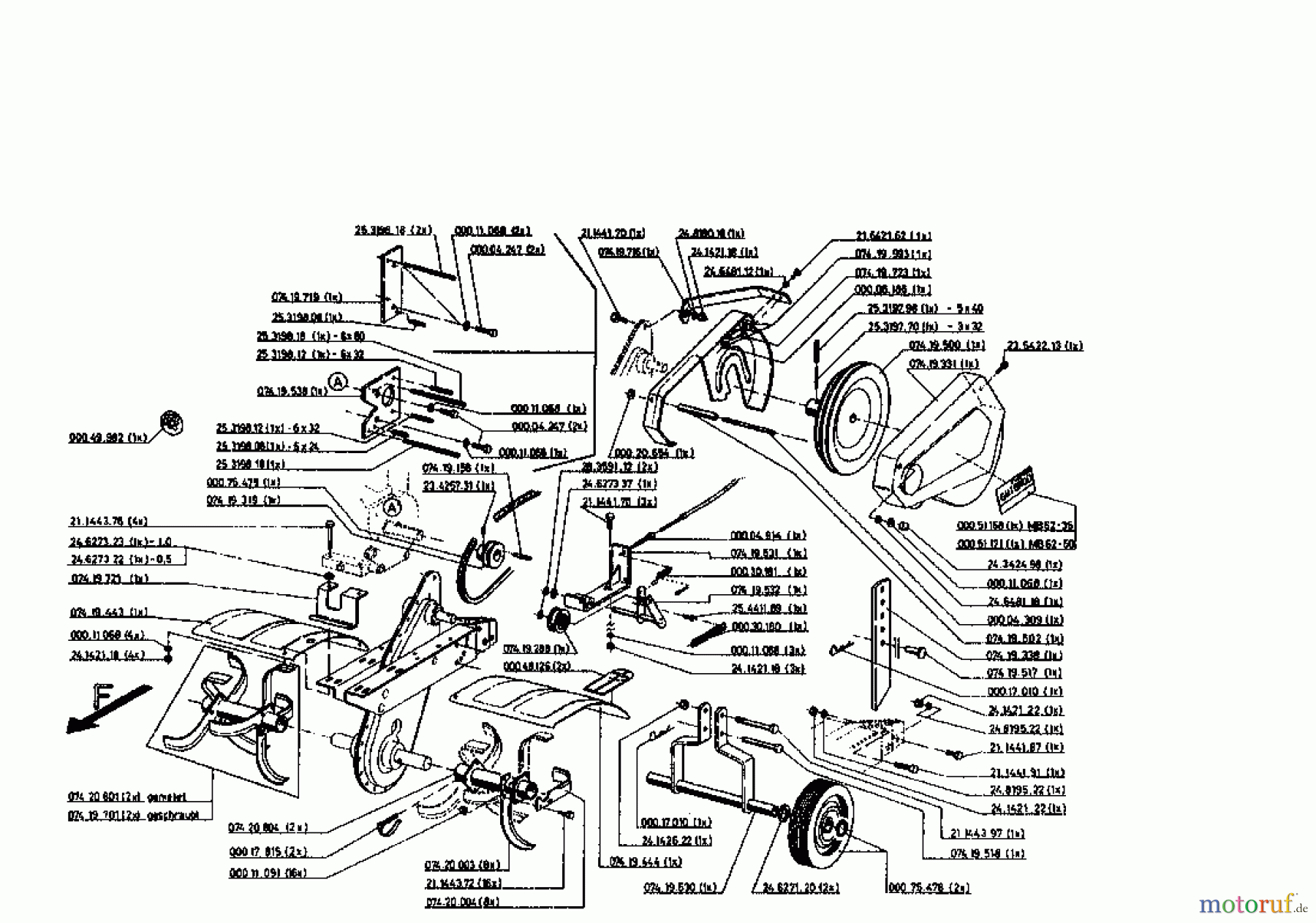  Gutbrod Motorhacken MB 62-50 07518.04  (1995) Grundgerät