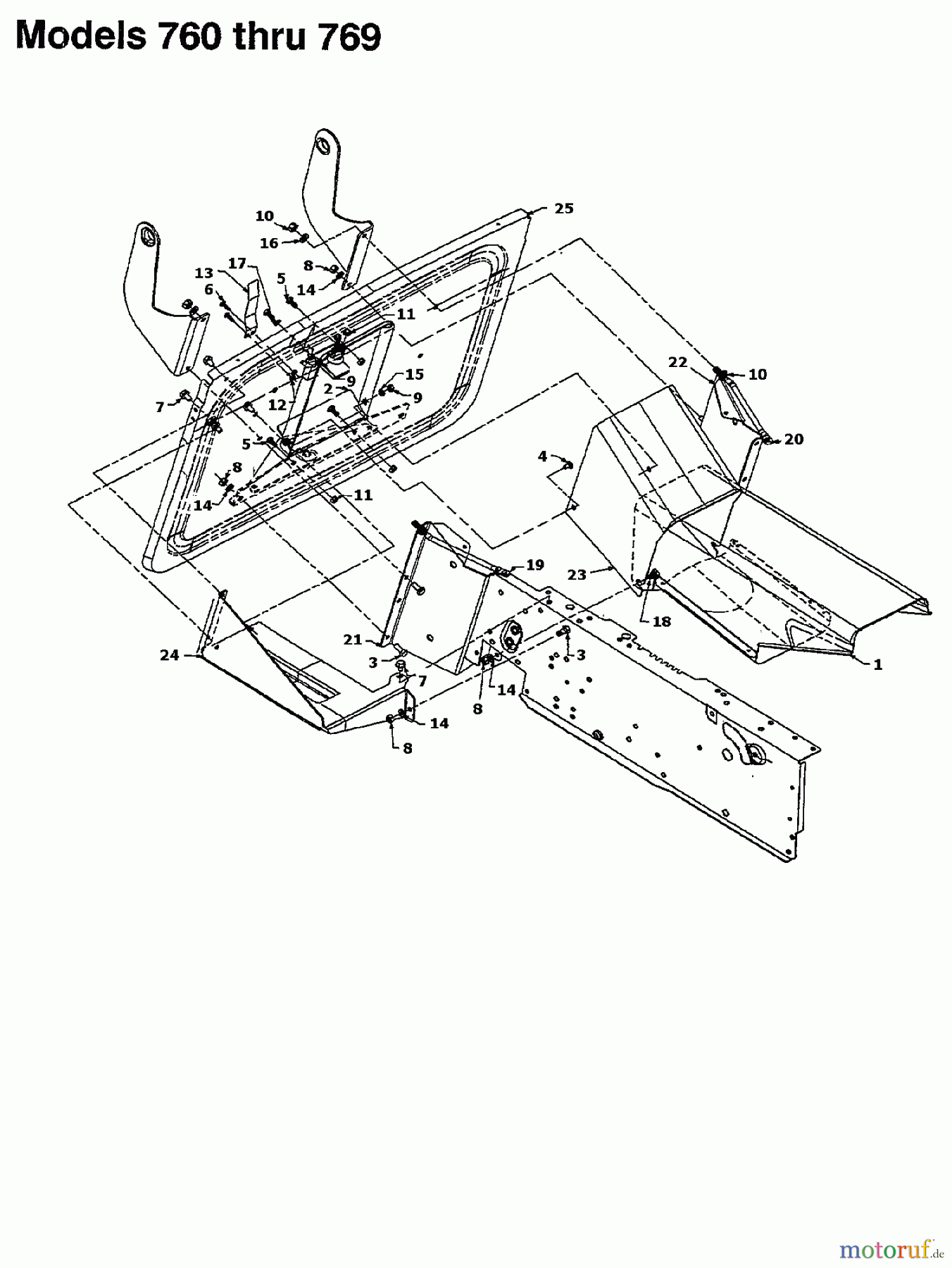  Agria Rasentraktoren 4600/102 H 135K769N609  (1995) Auswurfschacht