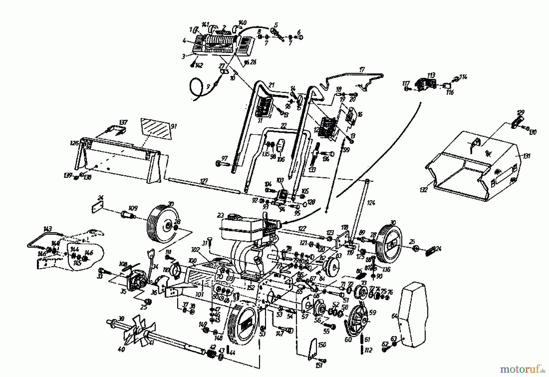  Gutbrod Motorvertikutierer MV 404 04010.01  (1996) Grundgerät