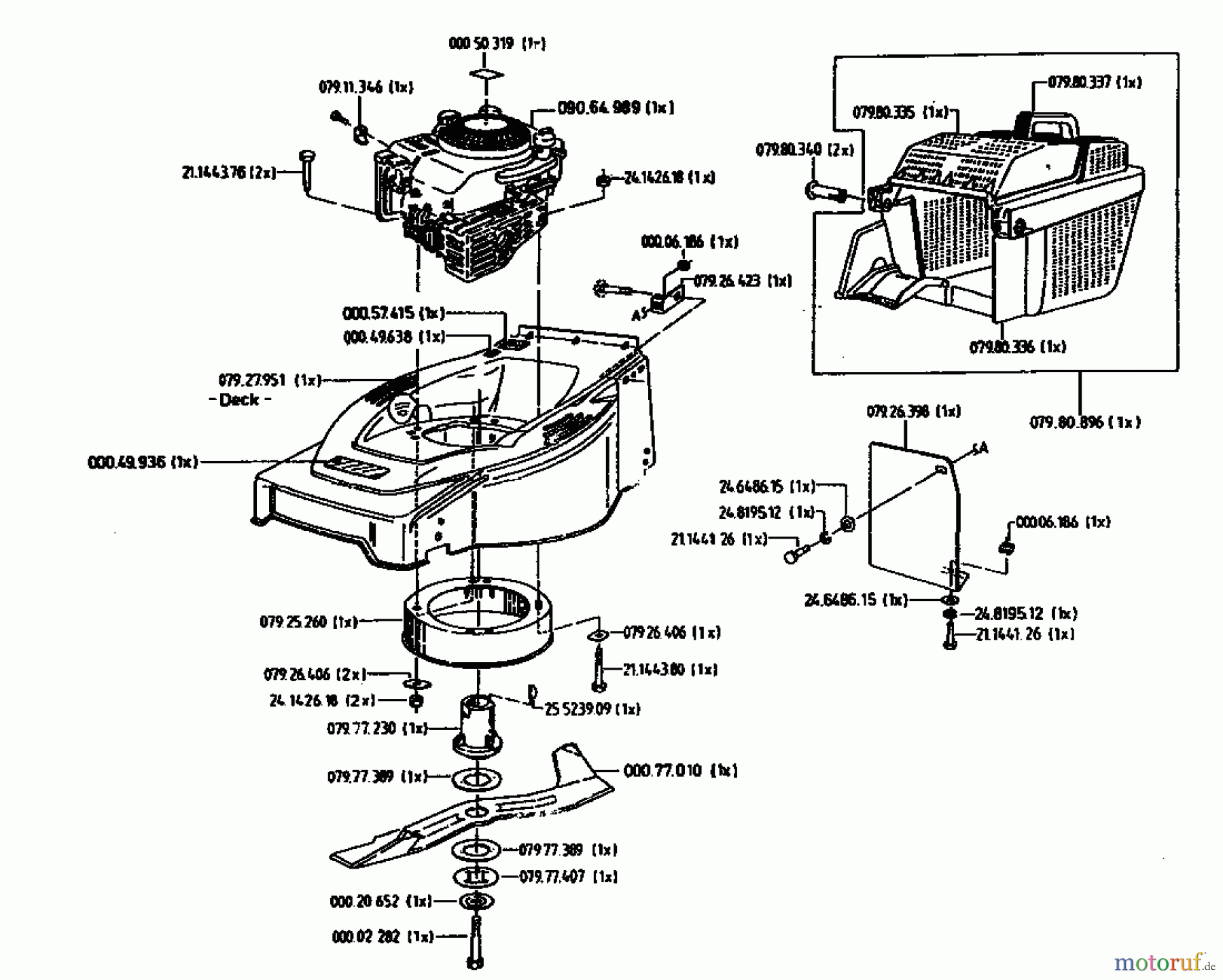  Gutbrod Petrol mower HB 48 02814.08  (1996) Basic machine