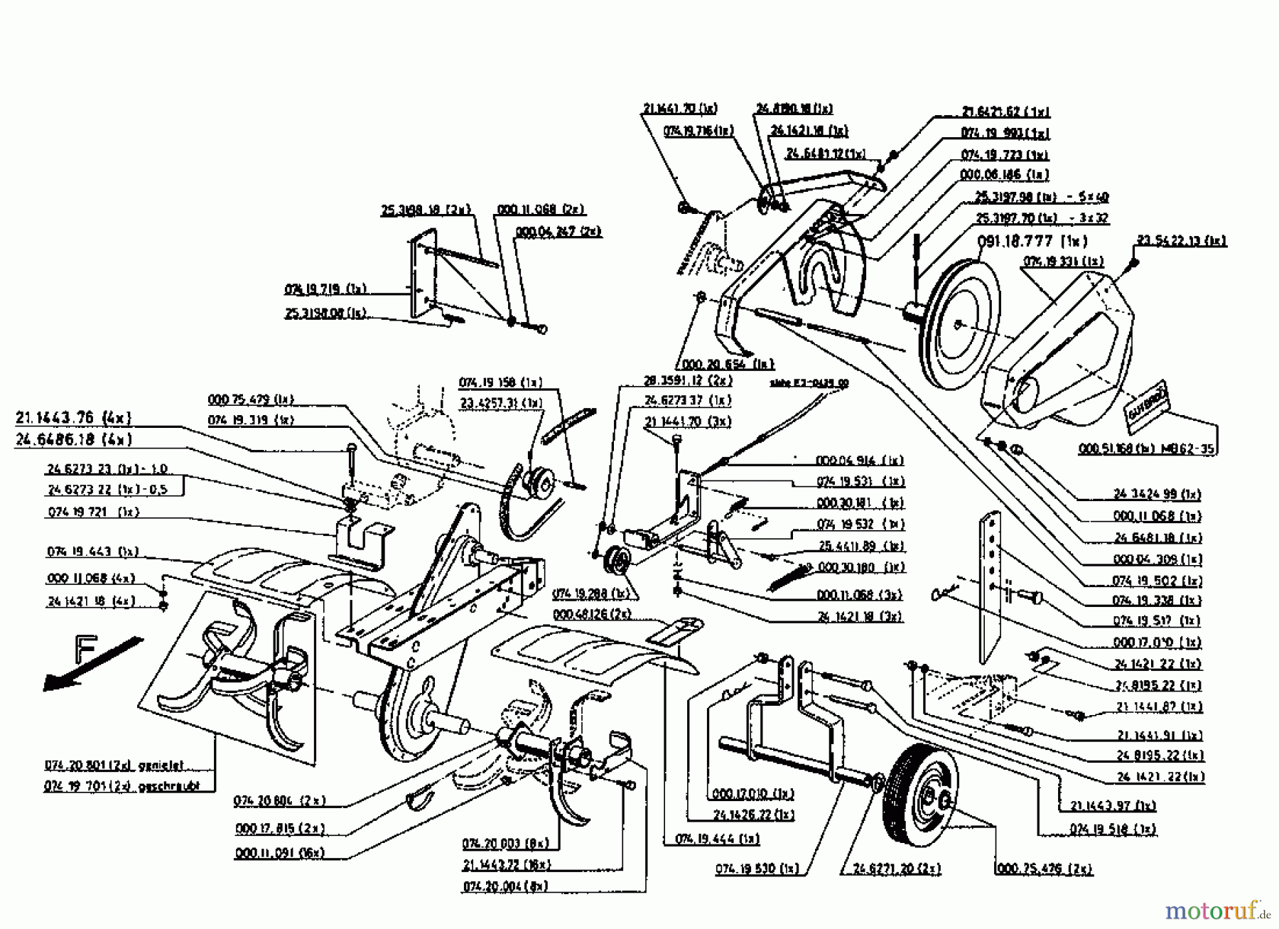  Gutbrod Motorhacken MB 62-35 07518.05  (1996) Grundgerät