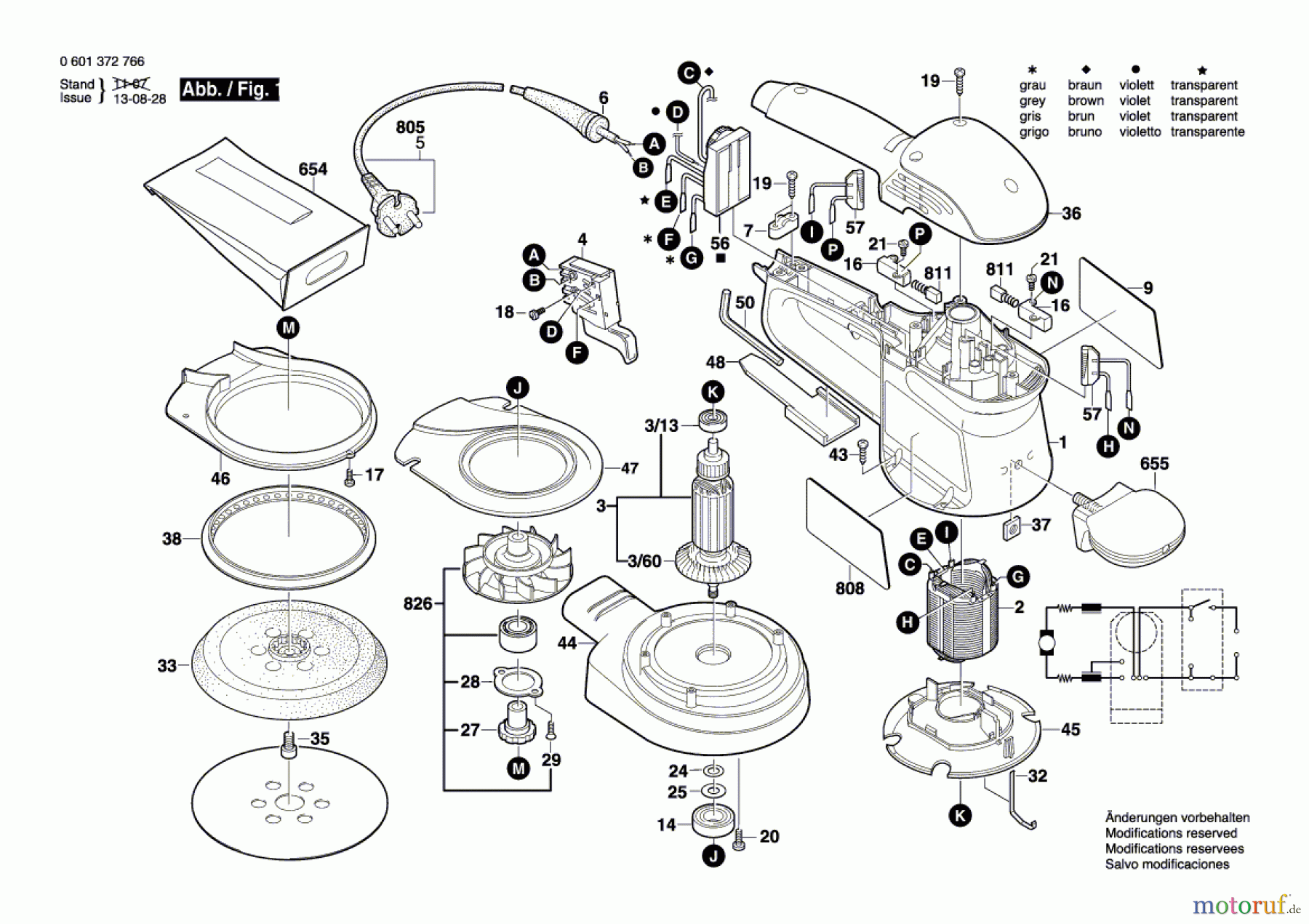  Bosch Werkzeug Exzenterschleifer EX 150 AC Seite 1