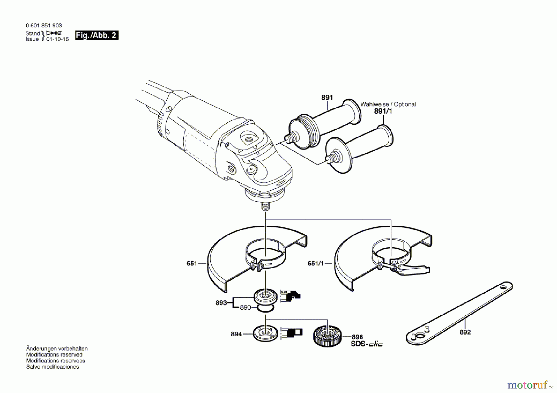  Bosch Werkzeug Winkelschleifer GWS 21-180 JH Seite 2