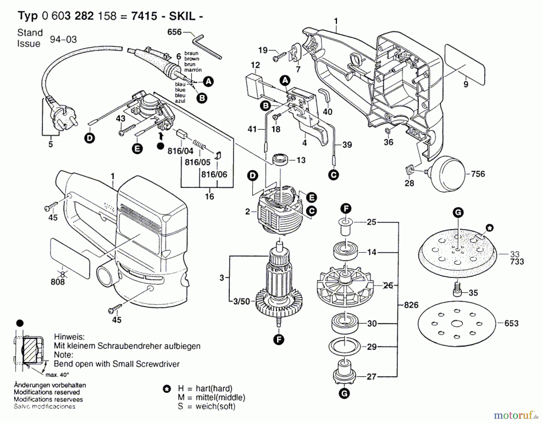  Bosch Werkzeug Exzenterschleifer PEX 115 A-1 Seite 1