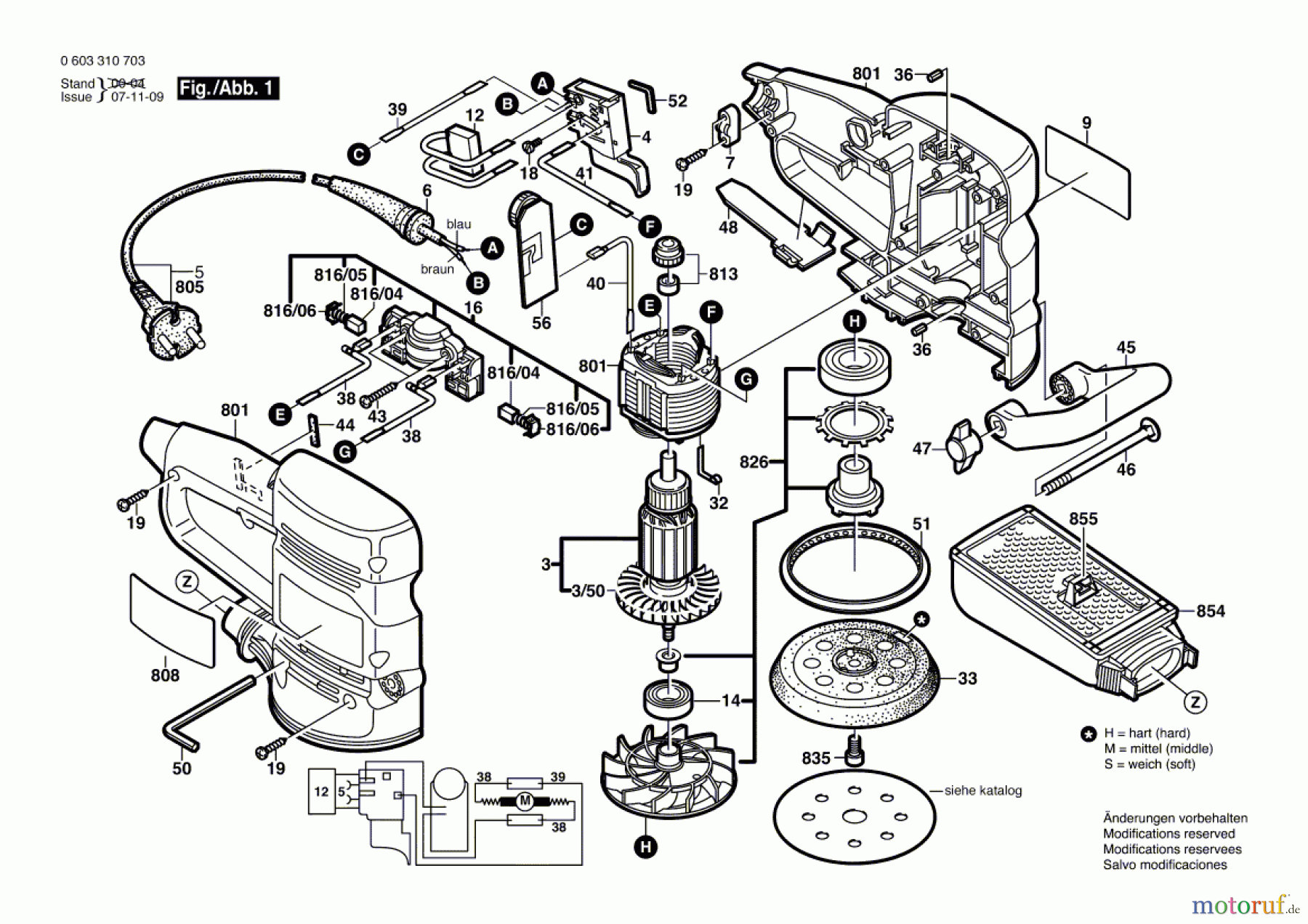  Bosch Werkzeug Exzenterschleifer PEX 12 AE Seite 1