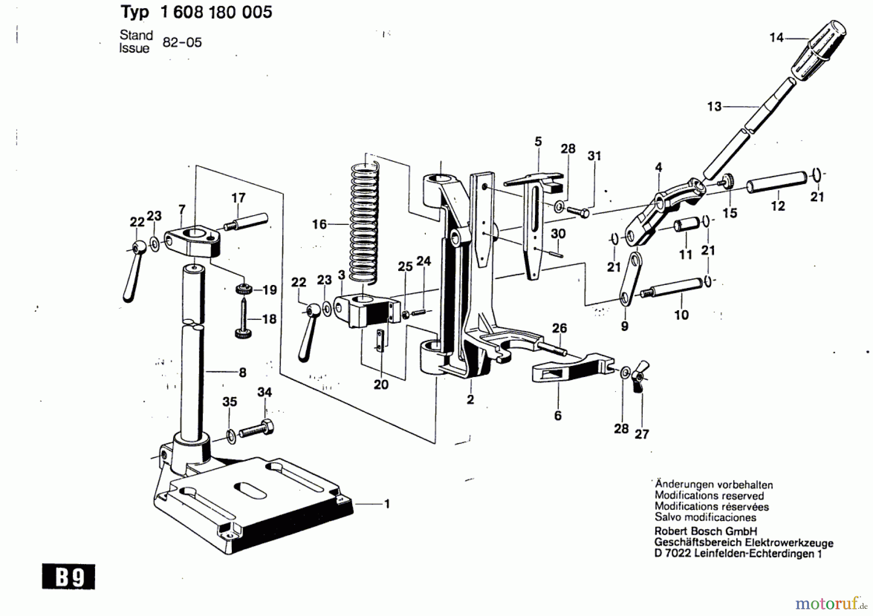  Bosch Werkzeug Tischbohrständer ---- Seite 1