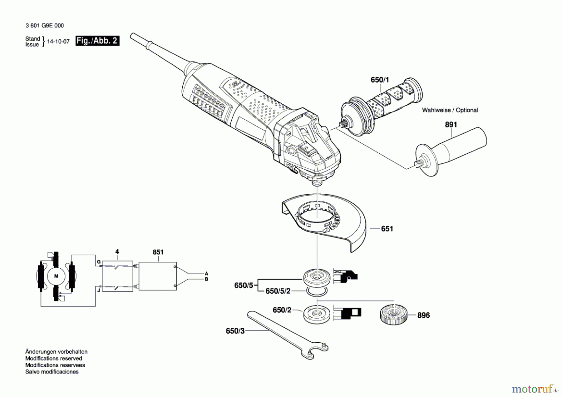  Bosch Werkzeug Winkelschleifer GWS 13-125 CI Seite 2