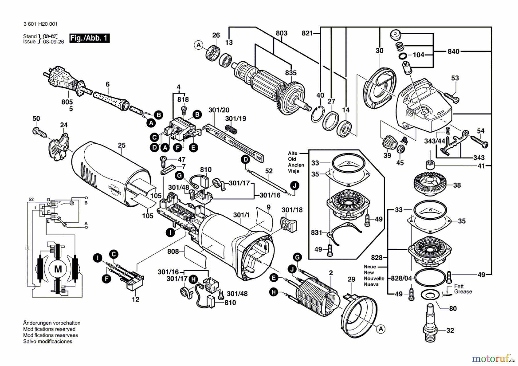 Bosch Werkzeug Winkelschleifer EWS 115 Seite 1