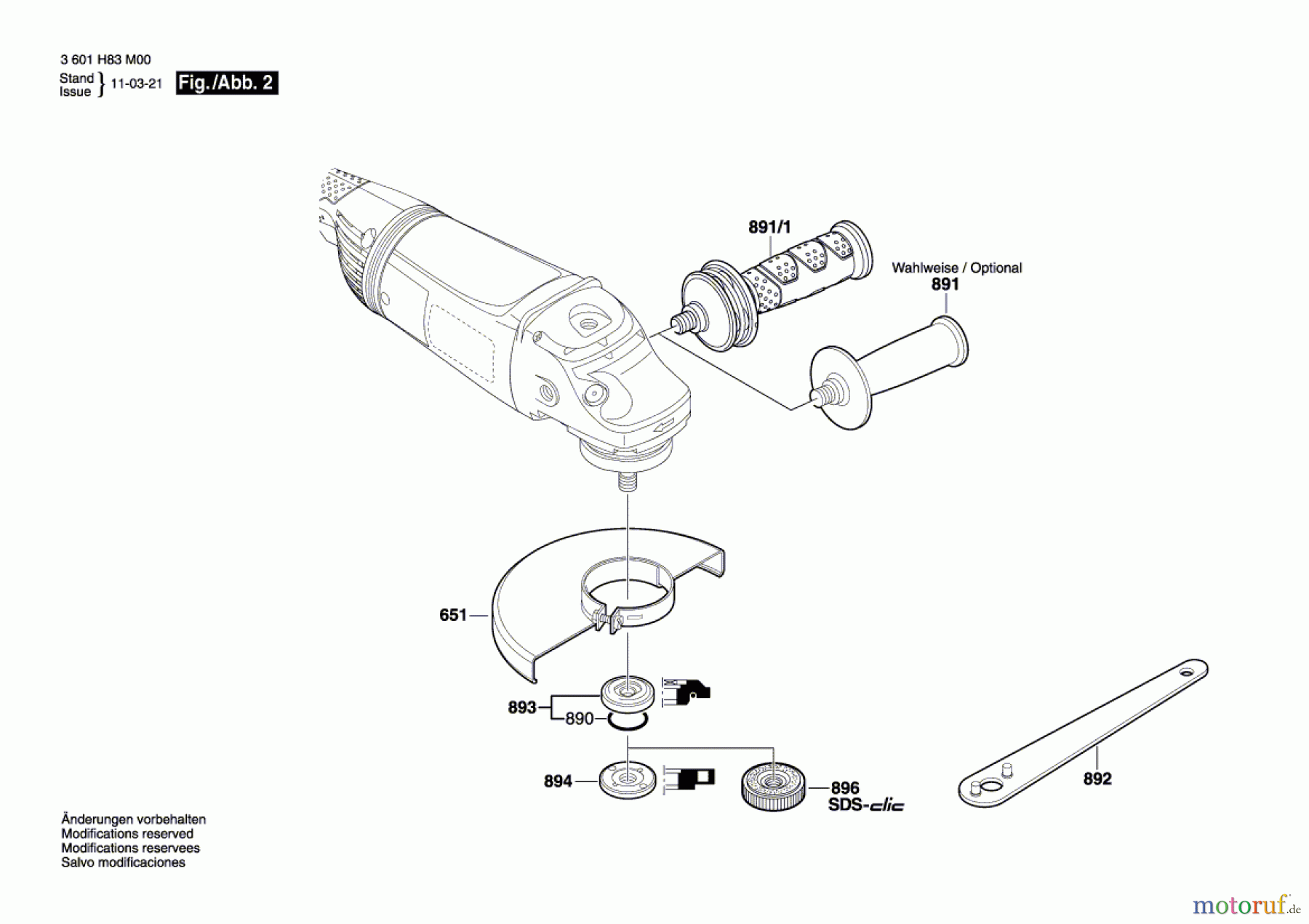  Bosch Werkzeug Winkelschleifer GWS 24-180 JH Seite 2
