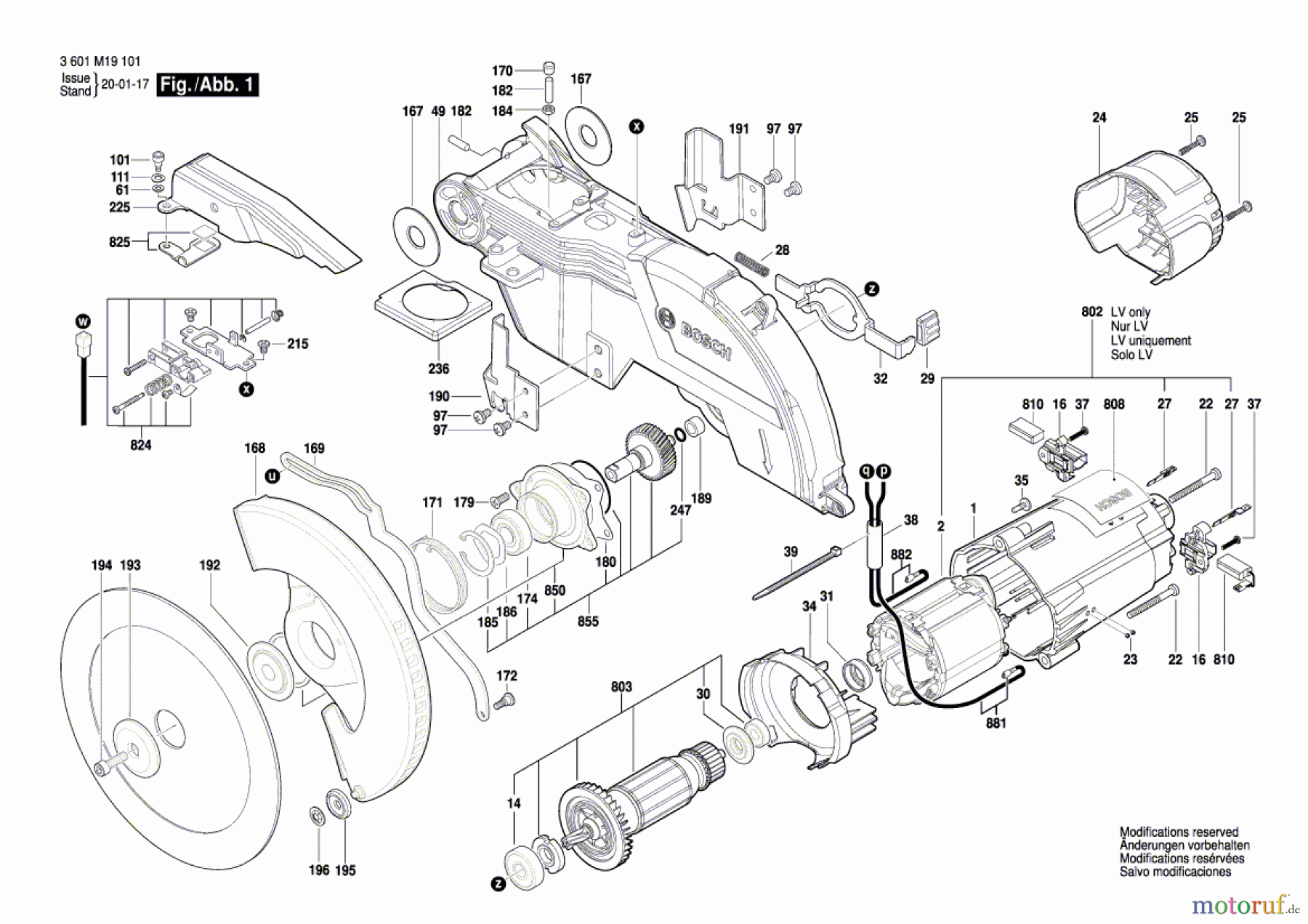  Bosch Werkzeug Kapp-/Zugsäge GCM 8 SJL Seite 1