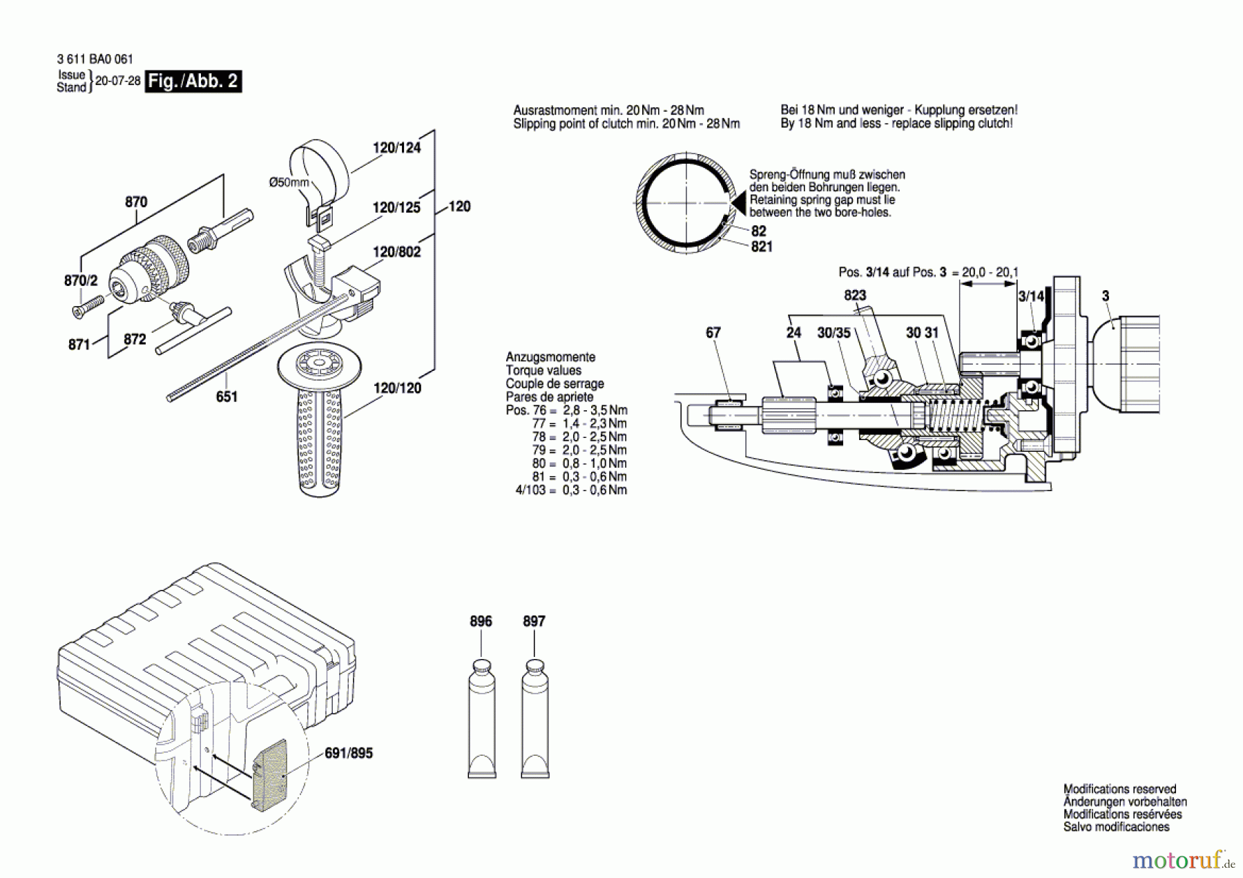  Bosch Werkzeug Bohrhammer GBH 2-24D Seite 2