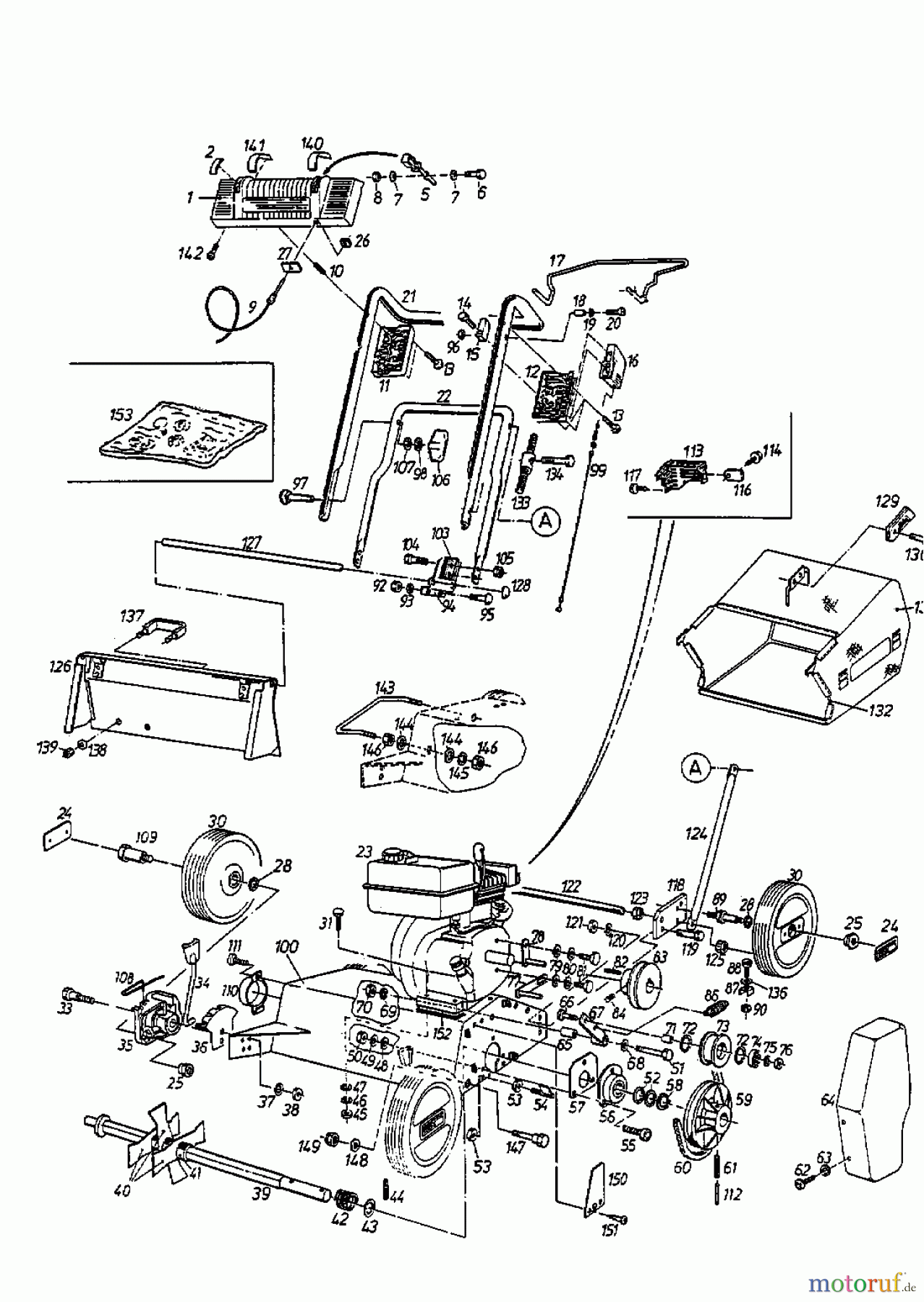  Gutbrod Motorvertikutierer MV 404 16APL01U604  (1998) Grundgerät