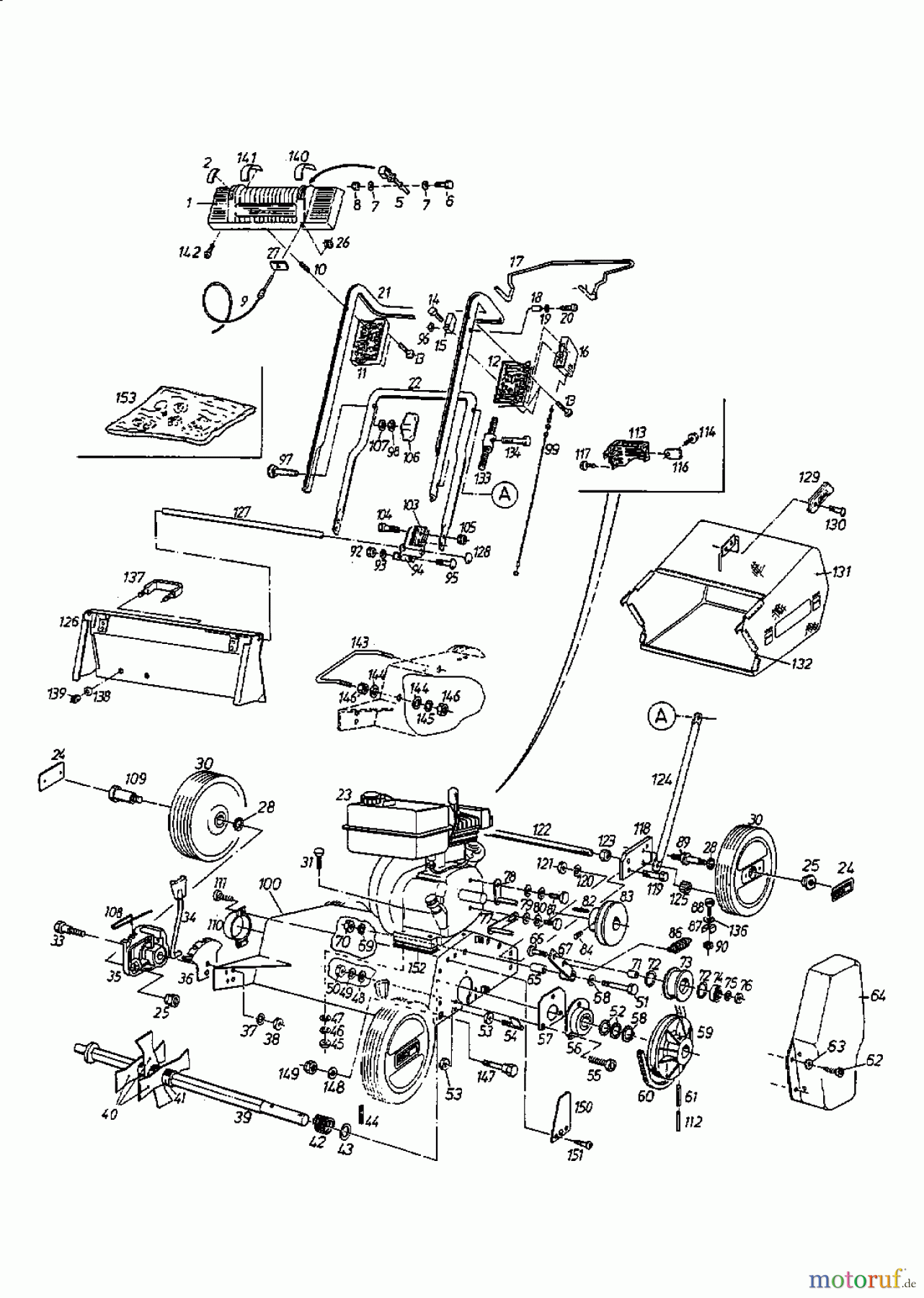  Gutbrod Motorvertikutierer MV 404 16APL01U690  (2000) Grundgerät