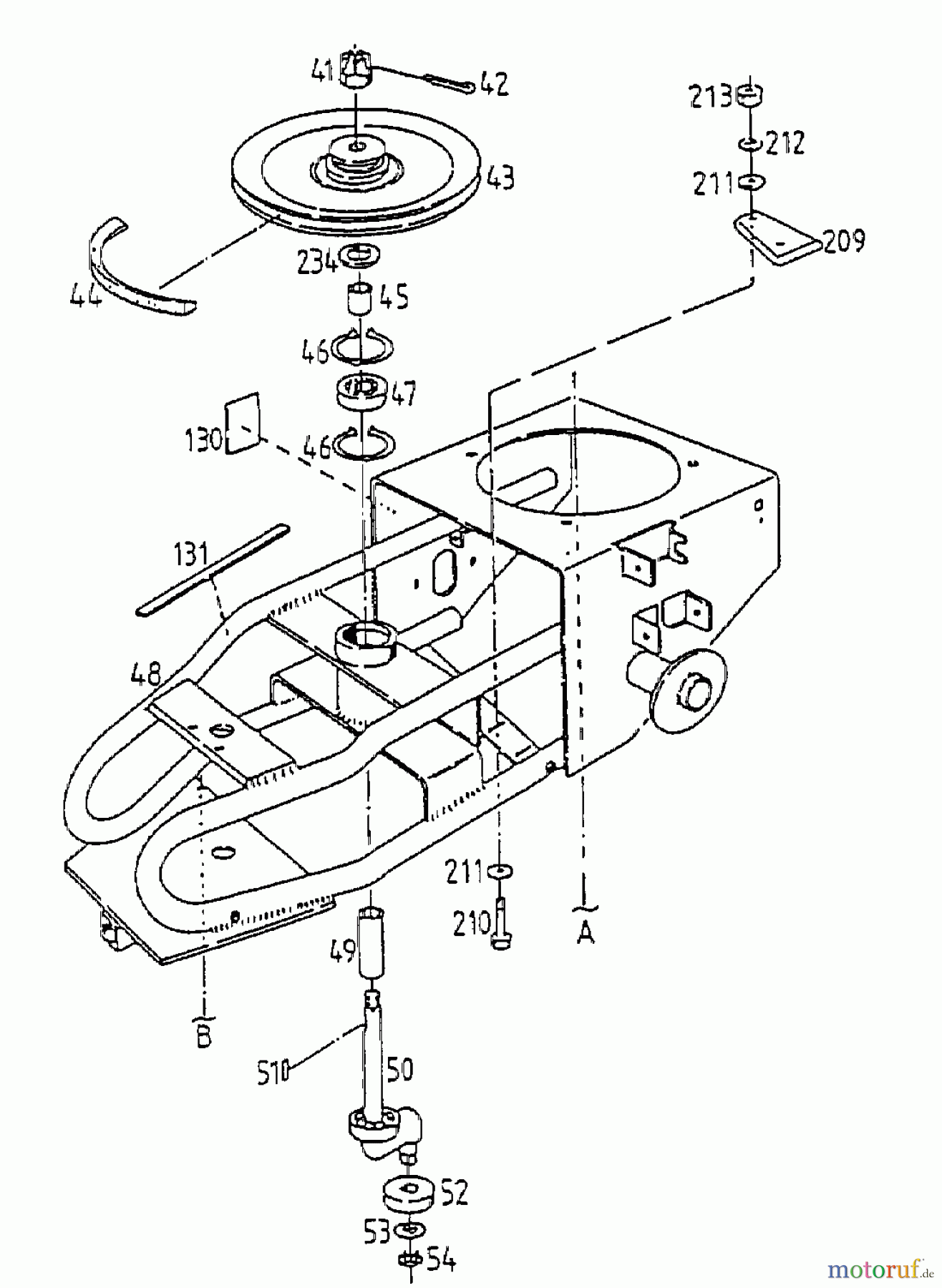  Gutbrod Balkenmäher BM 710 07515.04  (1998) Mähantrieb