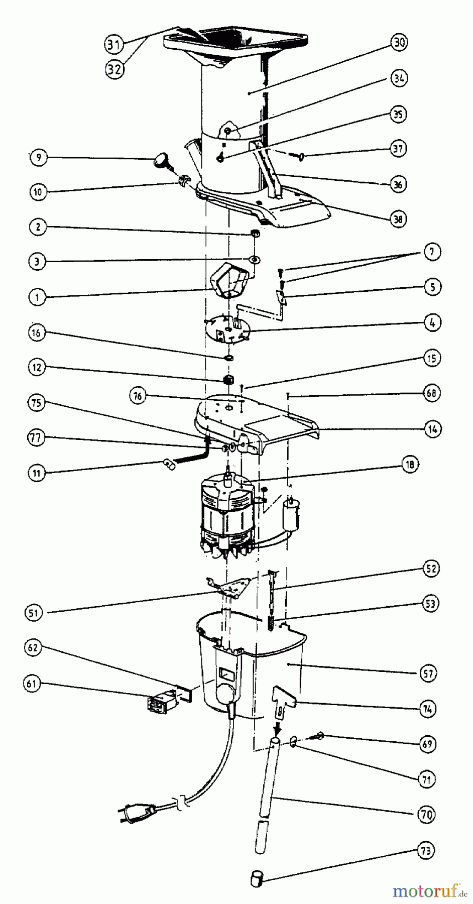  Green Mill Häcksler HM 1302 L GOLDEN STAR 24A-711S654  (1999) Grundgerät