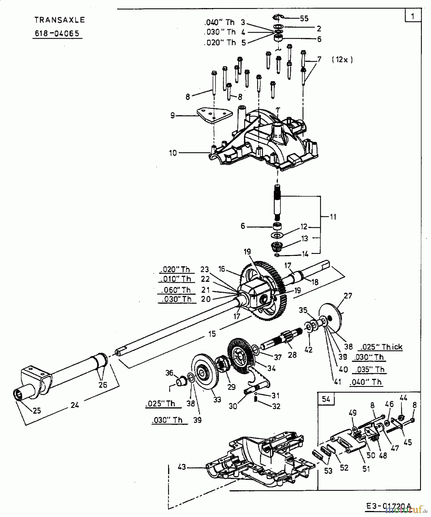 Yard-Man Rasentraktoren AE 5150 K 13CI504E643  (2004) Getriebe