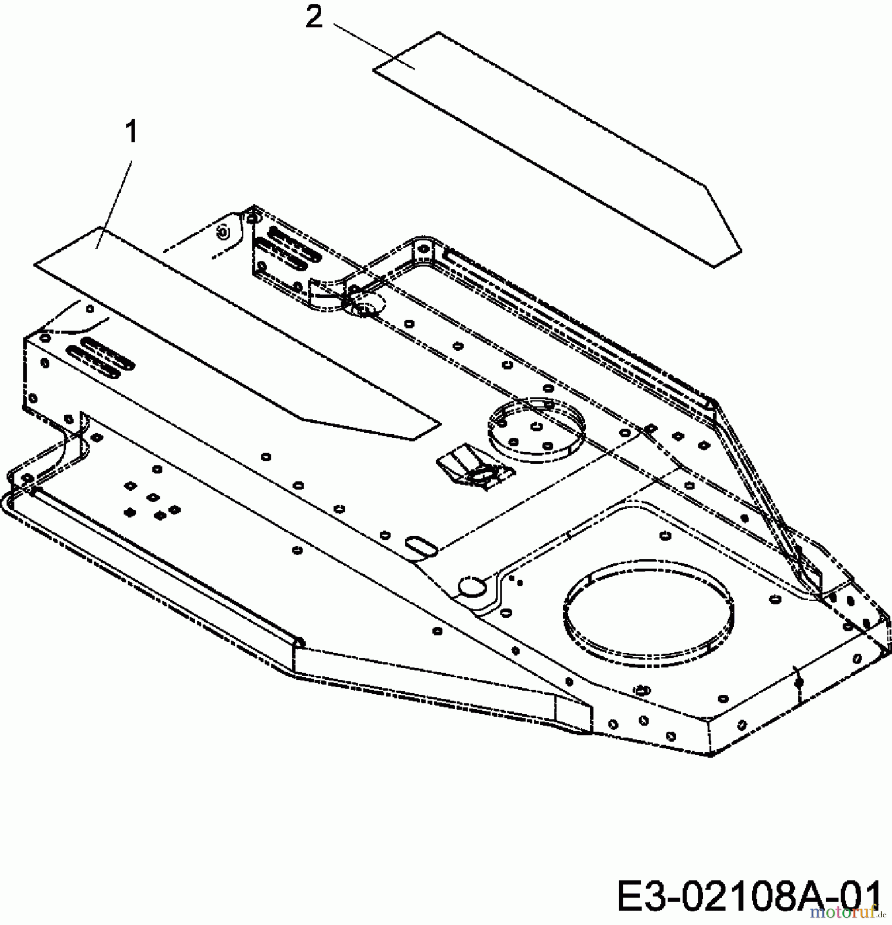  MTD Rasentraktoren RH 155/92 13DA450E600  (2004) Trittbrettbelag